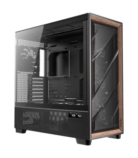 CAJA ANTEC FLUX PRO EUV WOOD ATX 2XUSB30 SIN FUENTE NEGRO