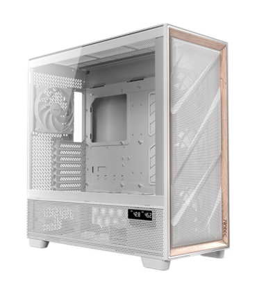 CAJA ANTEC FLUX PRO EUV WOOD ATX 2XUSB30 SIN FUENTE BLANCO