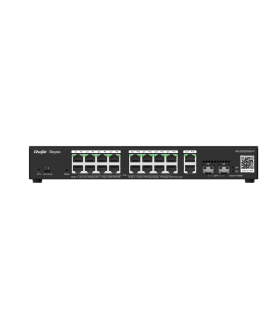 SWITCH RUIJIE RG ES220GS P 20 PUERTOS GIGABIT POE 16 POE2 2RJ45