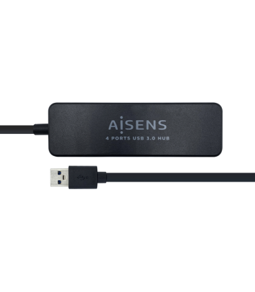 HUB AISENS USB 30 TIPO A M 4XTIPO A H NEGRO 30CM