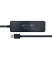 HUB AISENS USB 3.0 TIPO A M-4XTIPO A H NEGRO 30CM