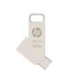 Memoria USB HP x206c 256 GB, USB 3.2, doble conector USB-C y USB-A (OTG), metálica