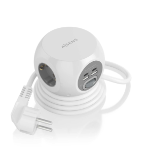 REGLETA ENCHUFES AISENS 3 TOMAS 2XUSB C 2XUSB A 14M BLANCO