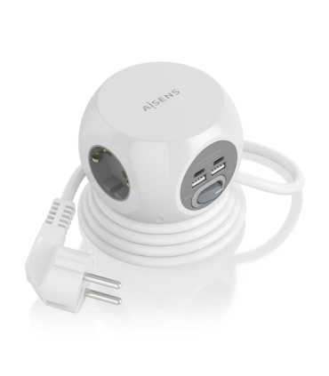 REGLETA ENCHUFES AISENS 3 TOMAS 2XUSB C 2XUSB A 14M BLANCO