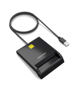 LECTOR DE TARJETAS INTELIGENTE AISENS DNIE NEGRO