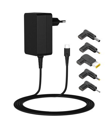 CARGADOR LEOTEC NOTEBOOK USB C 45W 5 PUNTAS