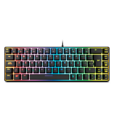 TECLADO MINI KROM KALISTA ES USB RETROILUMINADO MEMBRANA NEGRO