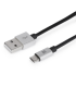 CABLE MAILLON PREMIUM MICRO USB 24 ALUMINIO PLATEADO 1M