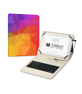 FUNDA TABLET SUBBLIM KEYTAB USB 11 TRIANGULOS