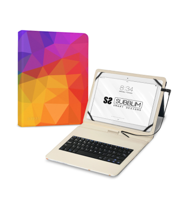 FUNDA TABLET SUBBLIM KEYTAB USB 11 TRIANGULOS