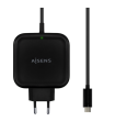 CARGADOR AISENS 65W PD3.0 QC3.0 1XUSB-C 1.2M NEGRO