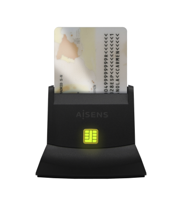 LECTOR DE TARJETA AISENS INTELIGENTE DNI NEGRO