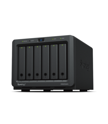 NAS SYNOLOGY DS620SLIM 6BAY 25IN 20GHZ DC EXT2X GBE 2X USB 30