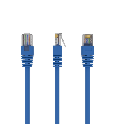 Cable CAT5E UTP moldeado 025m Azul