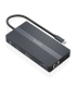 DOCK AISENS 12 EN 1 USB C A 2xHDMI DP RJ45 4xUSB A USB C USB C PD 20CM