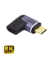 ADAPTADOR USB-C EWENT MACHO-HEMBRA MAGNETICO PD140W PURPURA