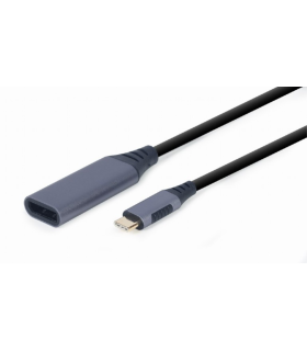ADAPTADOR GEMBIRD USB TIPO C A DISPLAYPORT MACHO GRIS ESPACIAL