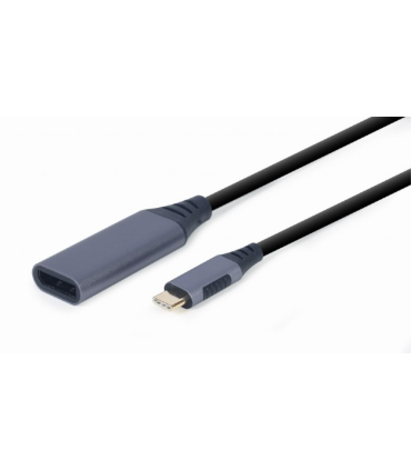 ADAPTADOR GEMBIRD USB TIPO C A DISPLAYPORT MACHO GRIS ESPACIAL