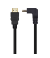 CABLE HDMI AISENS V2.0 ACODADO PREMIUM 4K60HZ A/M-A/M 1.0M