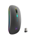 RATON EWENT DUAL NEGRO RGB BLUETOOTH BATERIA RECARGABLE