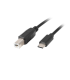 CABLE USB LANBERG USB C M A USB B M 20 FERRITA 3M NEGRO