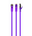 CABLE RED S-FTP GEMBIRD  CAT 6A LSZH VIOLETA 0,5 M