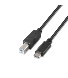 CABLE AISENS USB 20 IMPRESORA 3A TIPO USB C M B M NEGRO 20M