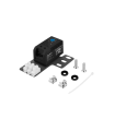 Termostato Lanberg AK-1505-B para armario rack, contacto de cierre 10 A, 0-60 °C, carril DIN 35 mm y soporte rack, negro