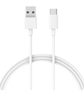 CABLE CARGA XIAOMI MI USB C BLANCO 1M