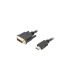 CABLE HDMI LANBERG MACHO DVI D 181 MACHO SINGLE LINK 3M NEGRO