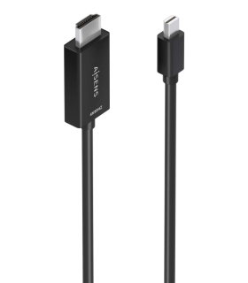 CABLE CONVERSOR AISENS MINI DP M A HDMI M 4K60HZ NEGRO 20M