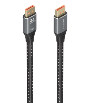 CABLE AISENS DISPLAYPORT V21 16K60HZ 80GBPS DP M DP M NEGRO 15M
