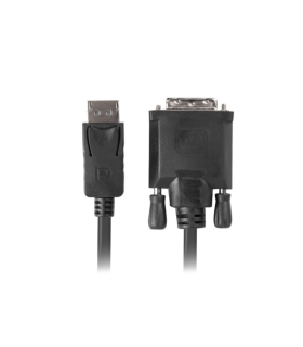 CABLE DISPLAYPORT LANBERG MACHO DVI D MACHO 241 18M NEGRO