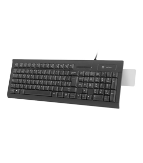 TECLADO NATEC MORAY CON LECTOR DE TARJETAS INTELIGENTES USB NEGRO