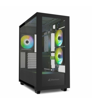 CAJA ATX SHARKOON REBEL C60 2VENTX120MM 2XUSB3 SIN FUENTE NEGRO