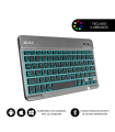 TECLADO SUBBLIM SMART BACKLIT BLUETOOTH RETROILUMINDO GRIS