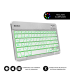 TECLADO SUBBLIM SMART BACKLIT BLUETOOTH RETROILUMINDO SILVER