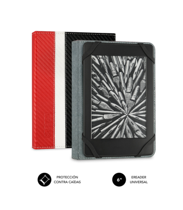 FUNDA TABLET SUBBLIM CLEVER EBOOK CASE 6 RED