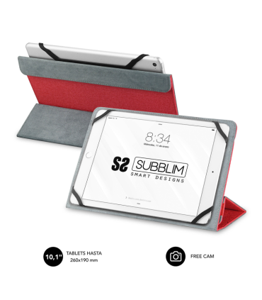 FUNDA TABLET SUBBLIM FREECAM CASE 101 RED