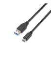 CABLE AISENS USB 3.1 GEN2 10GBPS 3A TIPO USB-C M-A M NEGRO 1.0M