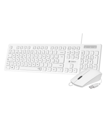 COMBO TECLADO RATON SUBBLIM BUSINESS SLIM USB BLANCO