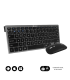 COMBO TECLADO RATON SUBBLIM MULTIDISPOSITIVO BLUETOOTH GRIS NEGRO