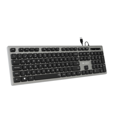 TECLADO SUBBLIM WIRED ERGO KEYS SILENT FLAT HQ USB GREY