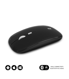 RATON SUBBLIM DUAL FLAT BLACK BLUETOOHT BATERIA RECARGABLE