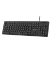 Teclado silencioso SUBBLIM Business Slim, con cable USB, distribución española, negro