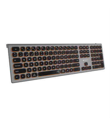 TECLADO SUBBLIM KEYBOARD MASTER BLUETOOTH RETROILUMINADO GREY BLACK