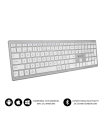 TECLADO SUBBLIM KEYBOARD BLUETOOTH PURE EXTENDED BLUETOOTH SILVER