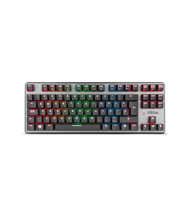 TECLADO GAMING KROM KERNEL TKL USB RETROILUMINADO MECANICO NEGRO