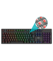 TECLADO GAMING HIDITEC GK400 USB RETROILUMINADO MECANICO NEGRO