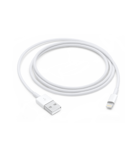 CABLE APPLE LIGHTNING TO USB BLANCO 1M